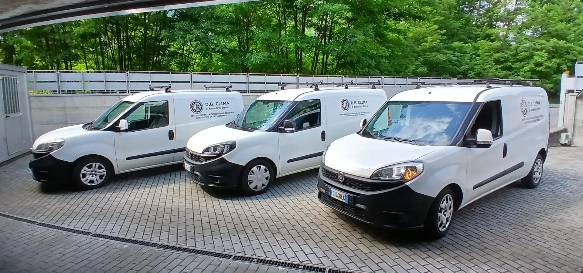 Automezzi D.B. Clima con logo aziendale